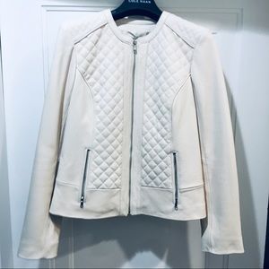 Cole Haan winter white cream leather NWT